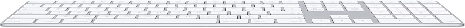 Apple Magic Keyboard with Numeric Keypad: Wireless, Bluetooth, Rechargeable. Works with Mac, iPad, or iPhone; US English - White